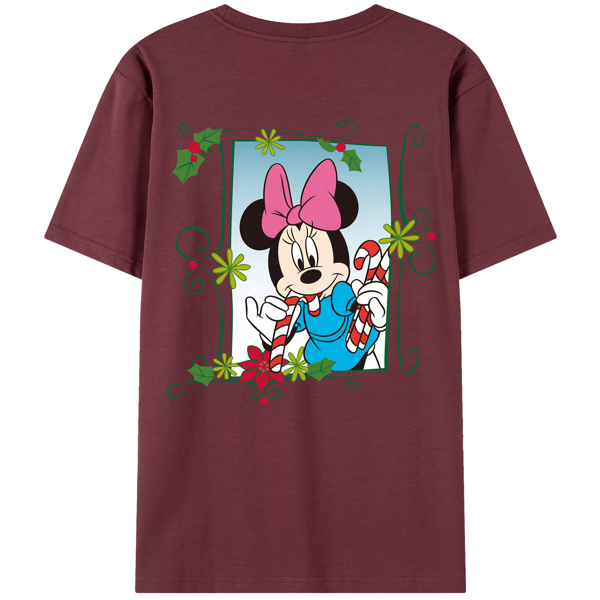 （画像用） ミッキーマウス Mickey Mouse 綿100％半袖Tシャツ（背面プリント）